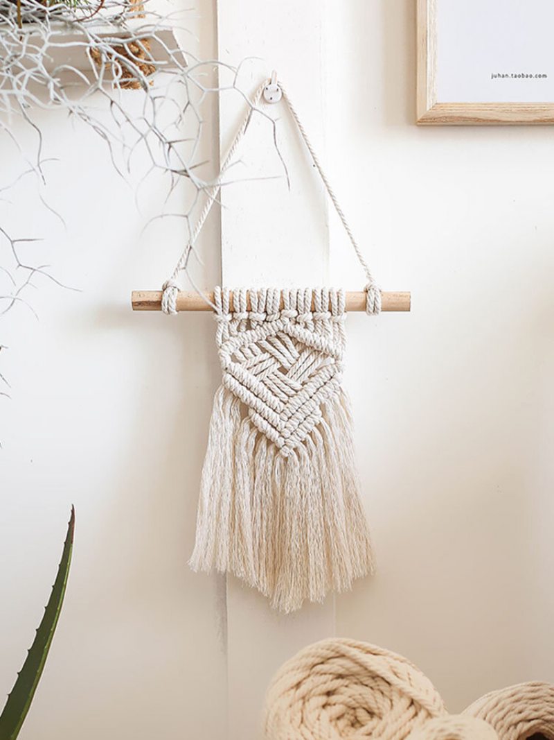 1ks Nordic Macrame Nástenná Tapiséria Dekor Bohémsky Strapec Chic Bavlna Home Decor Strapce Tapisérie Ozdoba