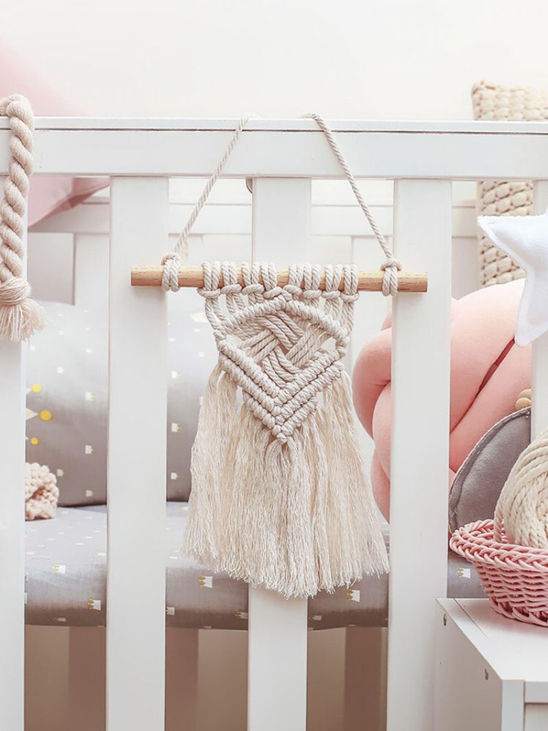 1ks Nordic Macrame Nástenná Tapiséria Dekor Bohémsky Strapec Chic Bavlna Home Decor Strapce Tapisérie Ozdoba