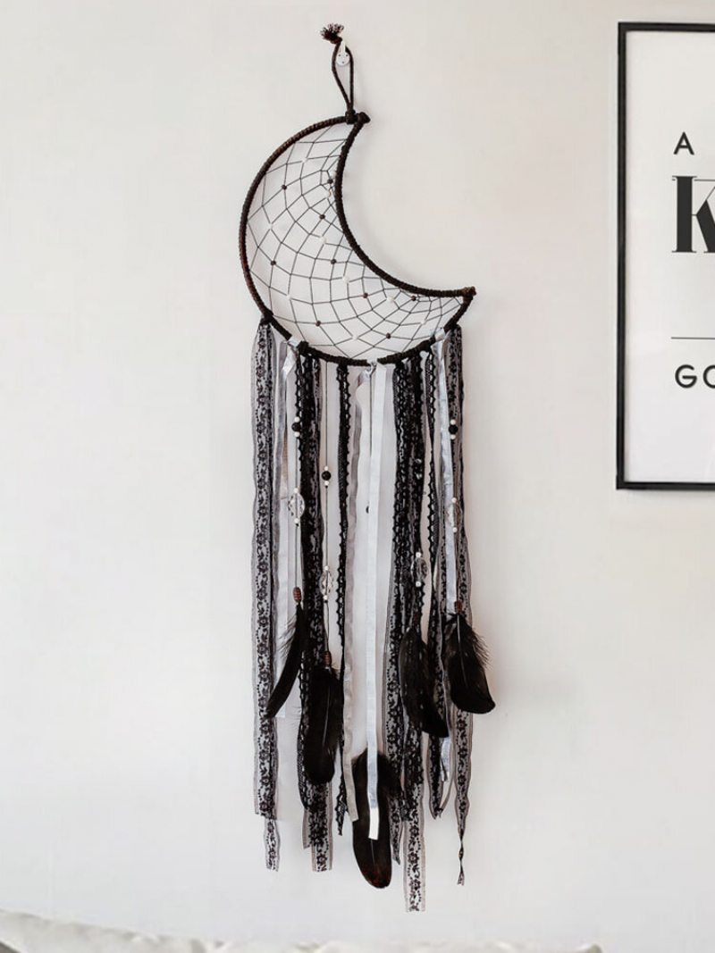 1pc Bavlna Black Moon Web Závesy Na Stenu Ornament Bytová Dekorácia