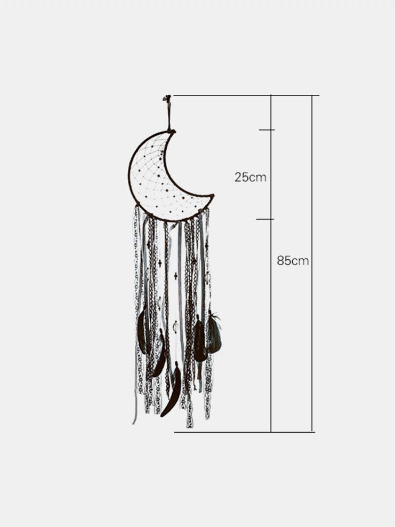 1pc Bavlna Black Moon Web Závesy Na Stenu Ornament Bytová Dekorácia