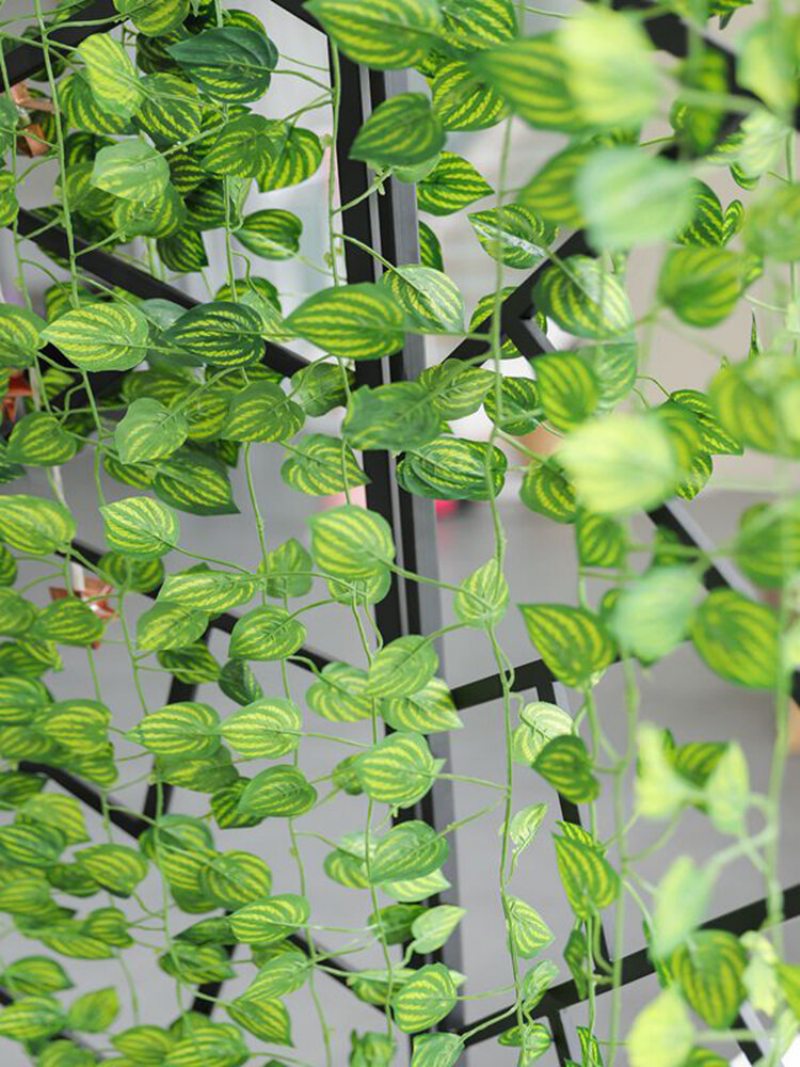 2 M Simulačná Rastlina Nástenný Záves Plast Falošný Umelá Zelená Viniča Ratany Garland Záhrada Domov Stena Hotel Svadobná Párty Výzdoba