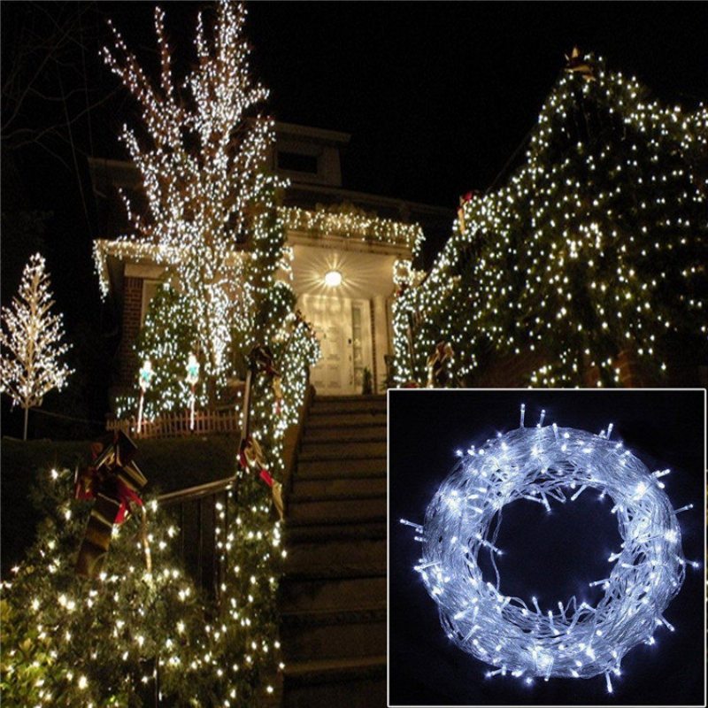 300led 30m Rozprávkové Vianočné Reťazové Svetlá Party Home Yard Decor