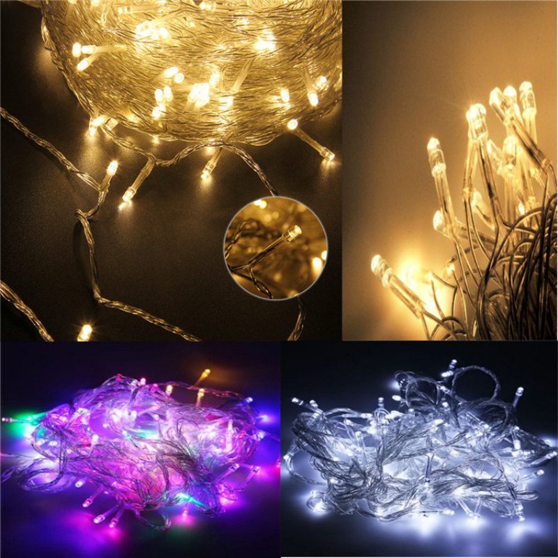 300led 30m Rozprávkové Vianočné Reťazové Svetlá Party Home Yard Decor