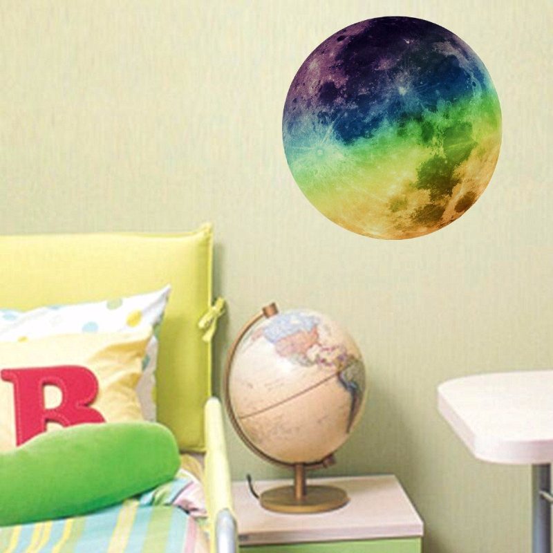 30cm Nočné Osvetlenie Moon Luminous Stickers Pvc Home Sticker Dekorácia Detskej Herne Vianočný Darček