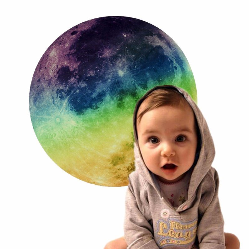 30cm Nočné Osvetlenie Moon Luminous Stickers Pvc Home Sticker Dekorácia Detskej Herne Vianočný Darček