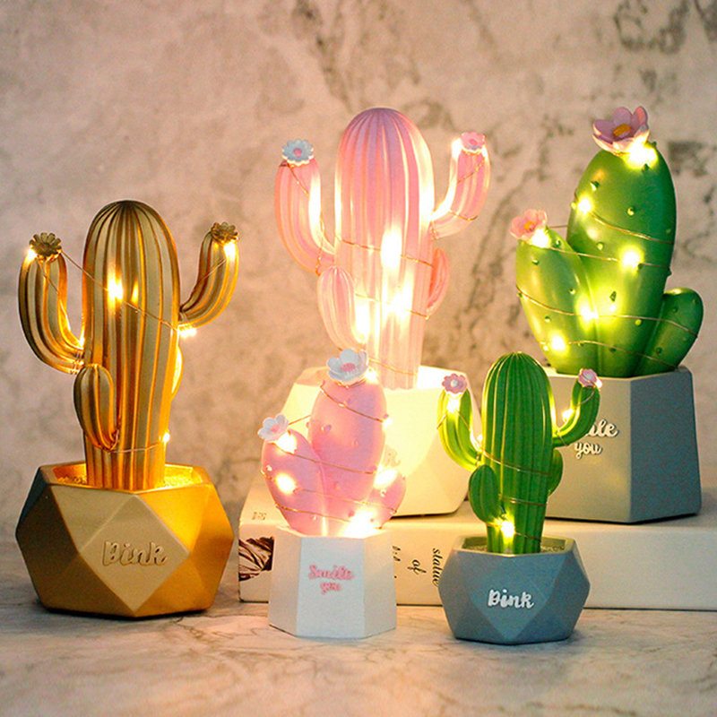 3d Kaktusová Led Nočná Nástenná Lampa Ako Darček Do Detskej Izby Do