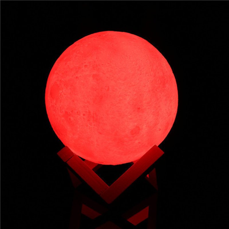 3d Moon Lamp 16 Farieb Meniace Usb Nabíjacie Led Nočné Svetlo Diaľkové Ovládanie Vianočná Dekorácia