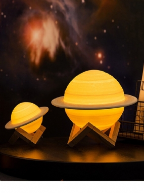 3d Print Saturn Lampa Inteligentné Domáce Nočné Svetlo Led Kreatívne Svietidlo Spálňa Dekor