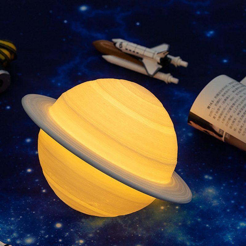 3d Print Saturn Lampa Inteligentné Domáce Nočné Svetlo Led Kreatívne Svietidlo Spálňa Dekor