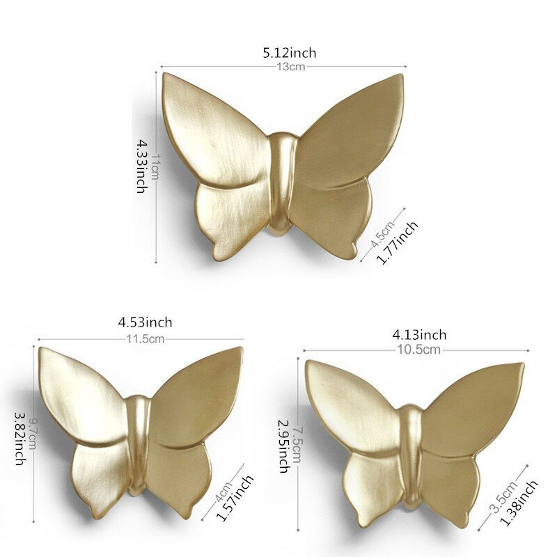 4 Farby 3d Živicový Motýľ Na Plagát Na Stenu Domov Dekorácia Tv Zadná Strana Na Živica Artware Samolepky