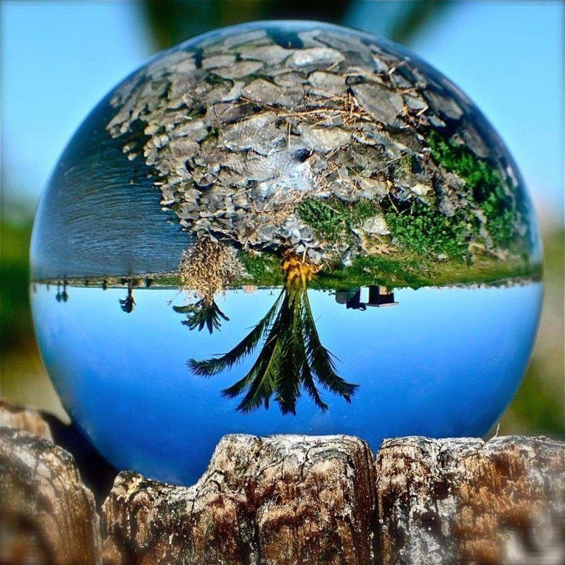 40-120 mm Číra Magická Krištáľová Guľa Sphere Sklenená Dekoračná Photo Home Decor