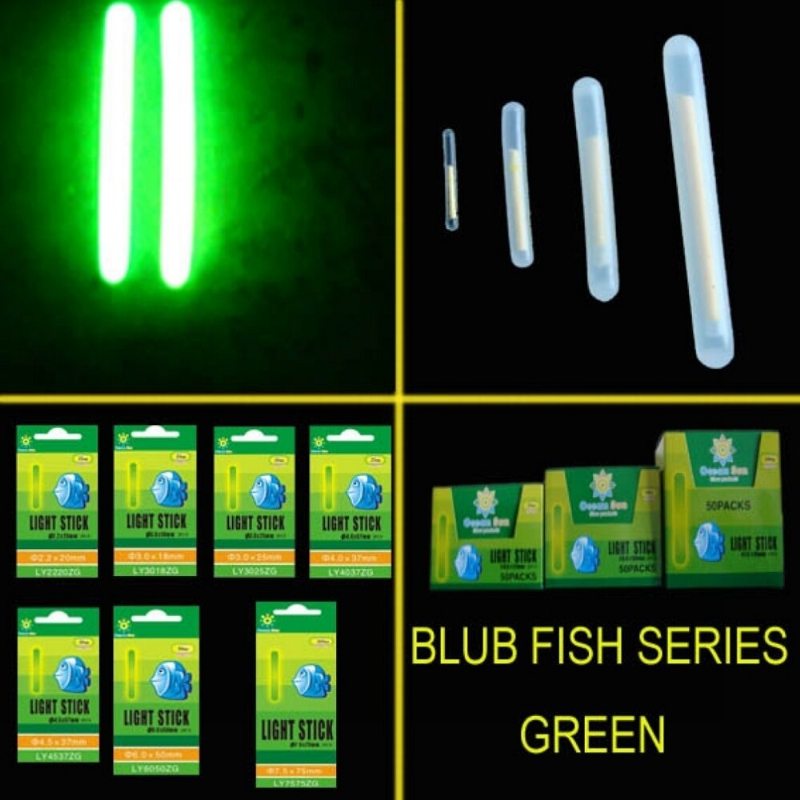 5/100x Fishing Fluorescent Lightstick Light Night Float Clip On Dark Glow Sticks