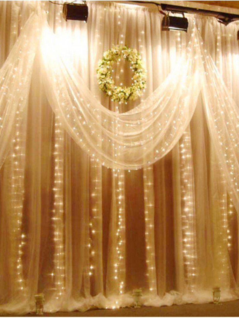 6mx3m 600 Led Svetelný Reťazec Wedding Party Vianočná Vonkajšia Lampa Vodotesná
