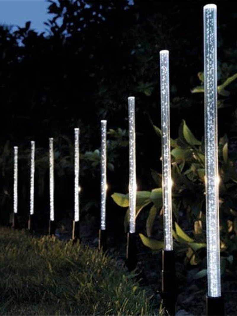 8 Ks Solárnych Svetiel Bublinkové Biele Led Svetlo Vonkajšia Záhradná Lampa Na Trávnik