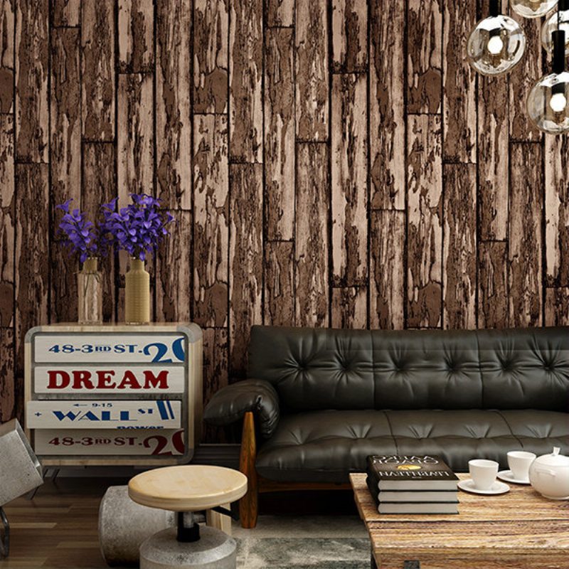 Accent Wall Art 3d Vintage Pruhy Tapeta Spálňa Obývacia Izba Domov Dekorácia Pozadia