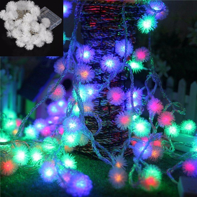 Batériou Napájané 4m 40led Snehové Vločky Bling Fairy String Lights Christmas Outdoor Party Home Decor