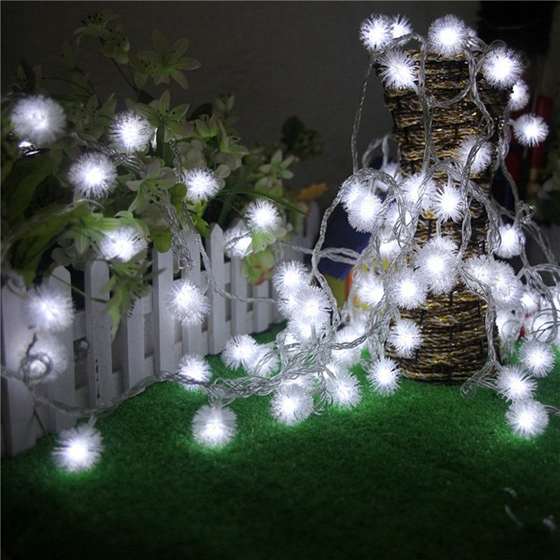 Batériou Napájané 4m 40led Snehové Vločky Bling Fairy String Lights Christmas Outdoor Party Home Decor