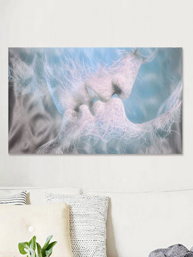 Blue Love Kiss Abstraktné Umenie Obraz Na Plátne Nástenná Maľba Home Decor