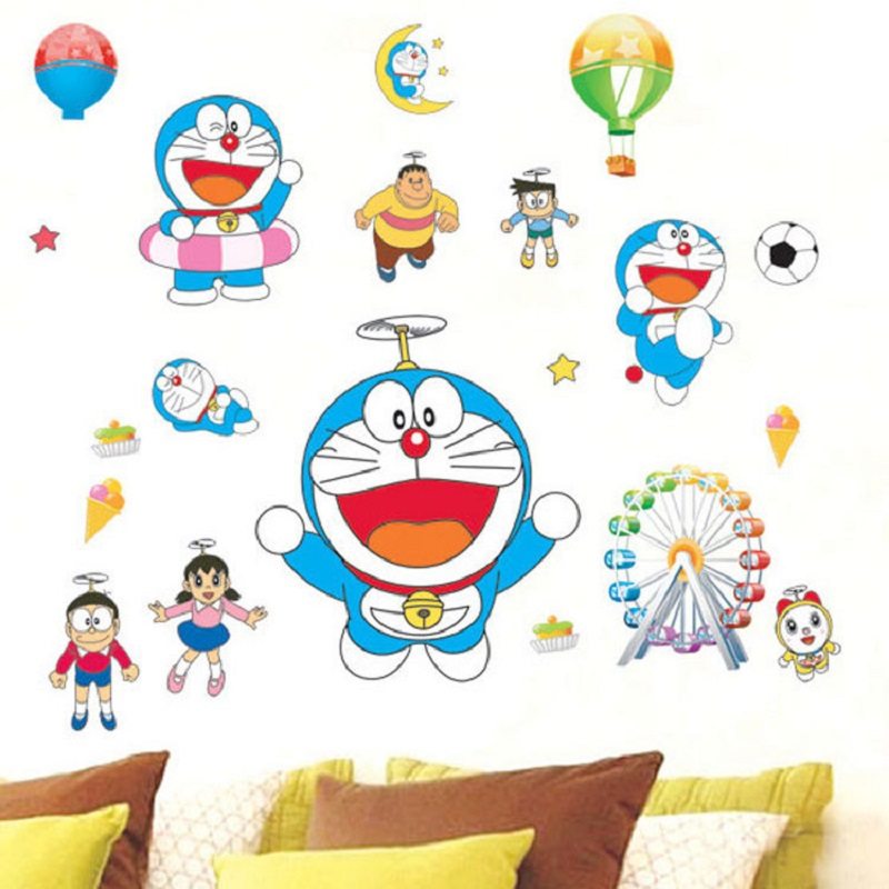 Doraemon Vodotesné Samolepky Obtisky Japonské Anime Karikatúry Pre Deti Roon Dekorácie