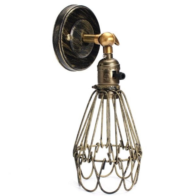 E27 Loft Metal Retro Vintage Rustikálne Nástenné Svietidlo Edison Lampa