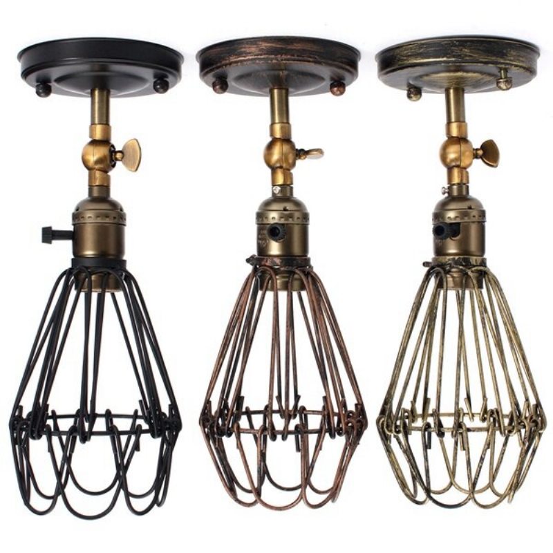 E27 Loft Metal Retro Vintage Rustikálne Nástenné Svietidlo Edison Lampa