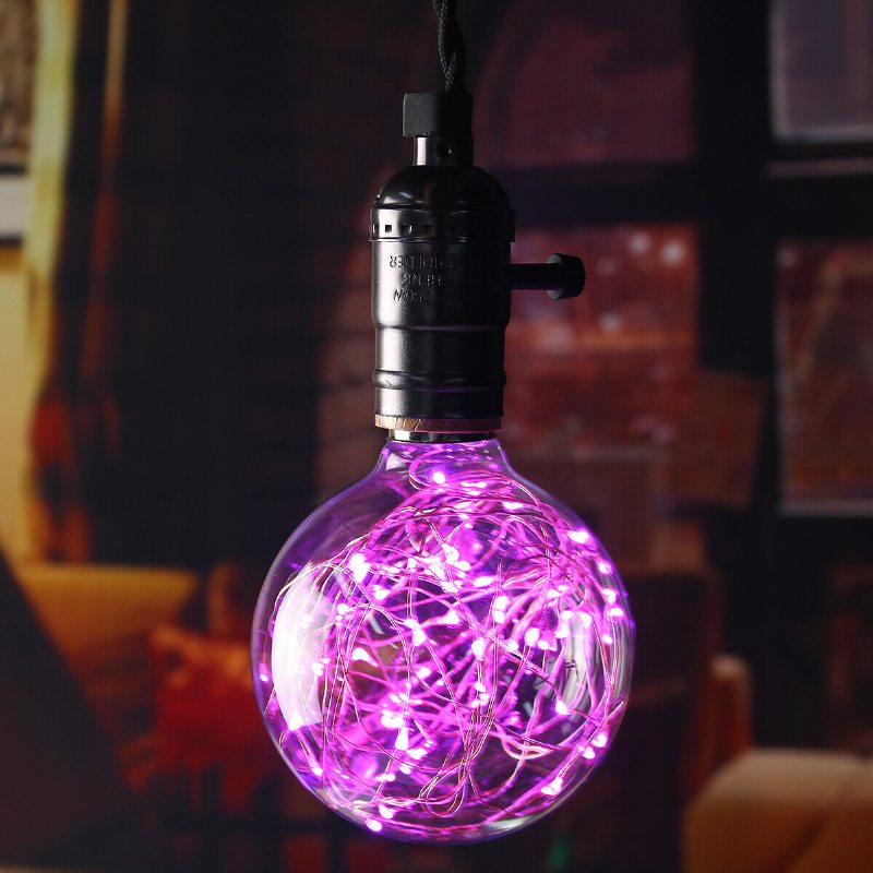 E27 Star 3w Edison Žiarovka Led Vlákno Retro Ohňostroj Priemyselná Dekoratívna Svetelná Lampa