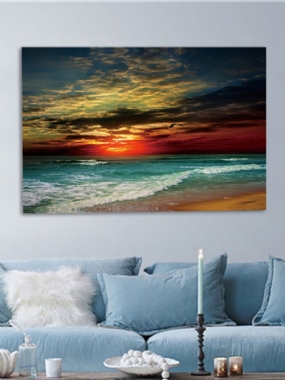 Framed Home Decor Zarámovaná Maľba Na Plátne Moderné Umenie Na Stenu Seascape Beach Picture