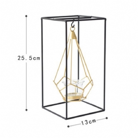 Geometrické Svietniky Moderný Vydutý Kovový Železný Závesný Svietnik Na Ozdobu Svadobného Stola