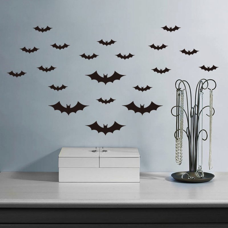 Halloween Diy Pvc Netopier Nálepka Na Stenu Home Decoration Tapeta Pre Detskú Izbu