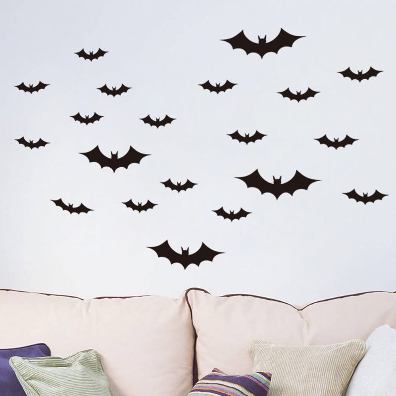 Halloween Diy Pvc Netopier Nálepka Na Stenu Home Decoration Tapeta Pre Detskú Izbu