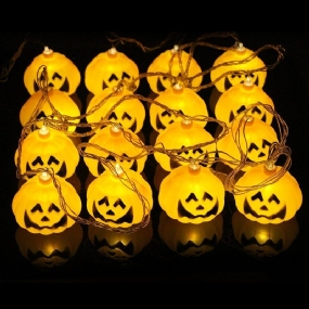 Halloween Ghost Tekvica Farebné Reťazové Svetlá Záhrada Nádvorie Strašidelný Dom Bar Sviatočná Dekorácia