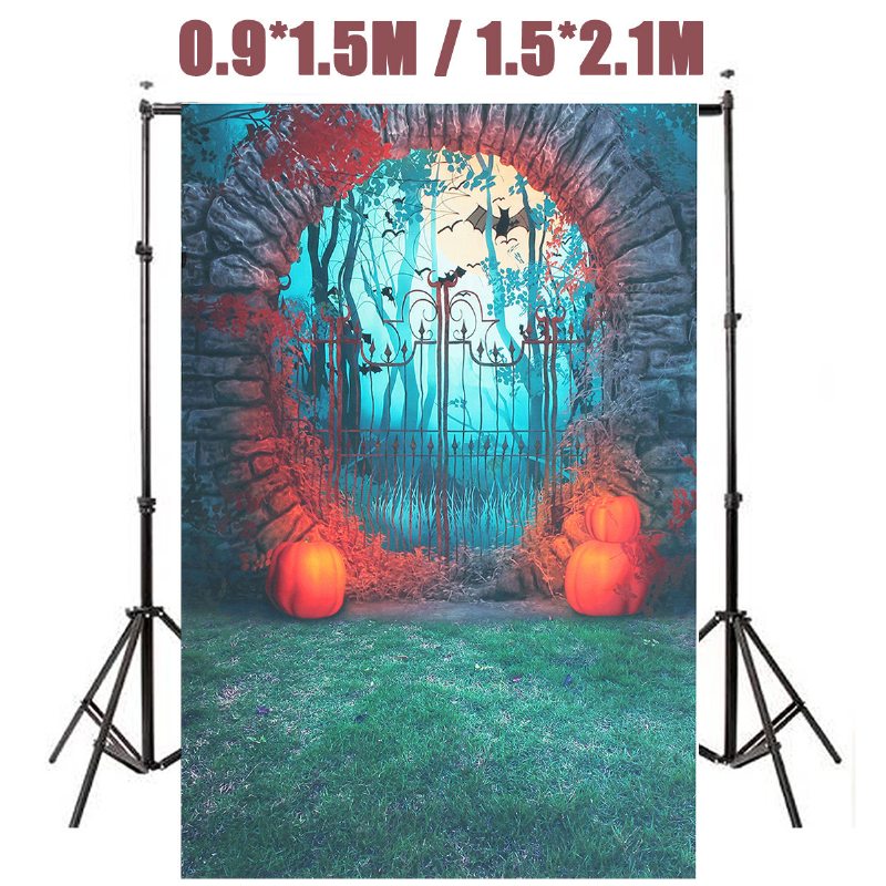 Halloween Pumpkin Bat Studio Cloth Photo Background Odolné Foto Pozadia Párty Nástenná Dekorácia