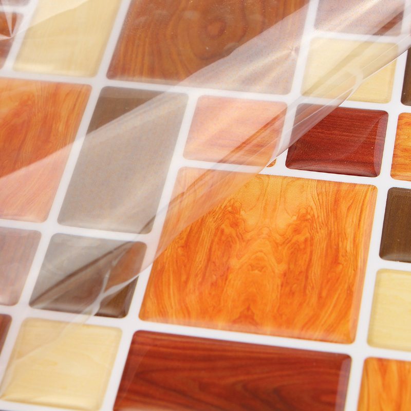 Hnedé Kreatívne 3d Mozaikové Samolepky Na Stenu Backsplash Dlaždice Tapeta Domáca Kúpeľňa Kuchynská Výzdoba