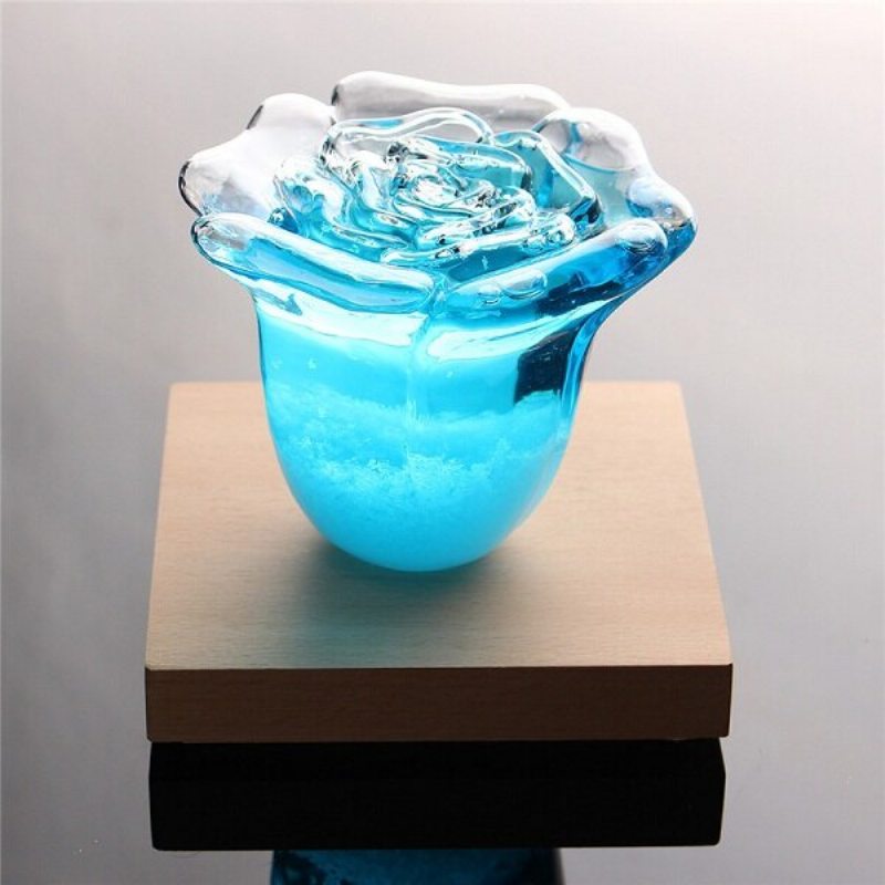 Kreatívny Tvar Ruže Storm Glass Román Predpoveď Počasia Home Decor