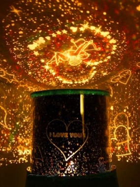 Led Lampa Cupid Loveer Cosmos Star Master Sky Starry Night Projektor Svetelný Darček