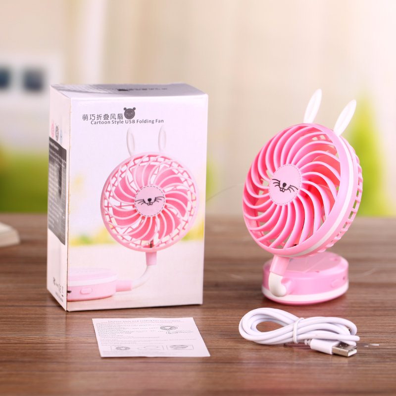 Loskii Lf-092 Mini Usb Ručný Stojanový Ventilátor Letné Chladenie Prenosný Cestovný Vonkajší