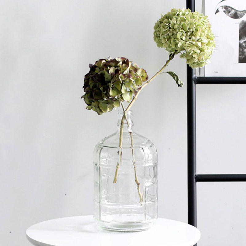 Minimalistická Priehľadná Váza Na Kvety Malý Kaliber Veľké Telo Dekorácia Stola Do Domácnosti Ornament Sklenená Fľaša