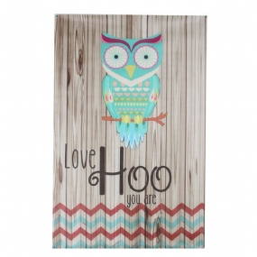 Nezarámovaná Maľba Na Plátne Home Decor Love Hoo Owl Nástenná Umelecká Obrazová Dekorácia