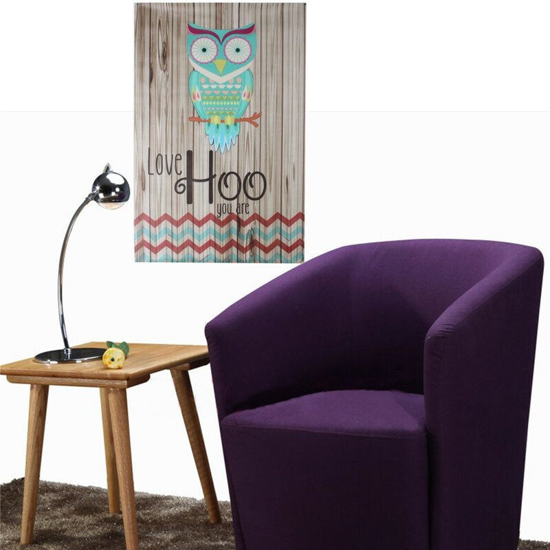 Nezarámovaná Maľba Na Plátne Home Decor Love Hoo Owl Nástenná Umelecká Obrazová Dekorácia