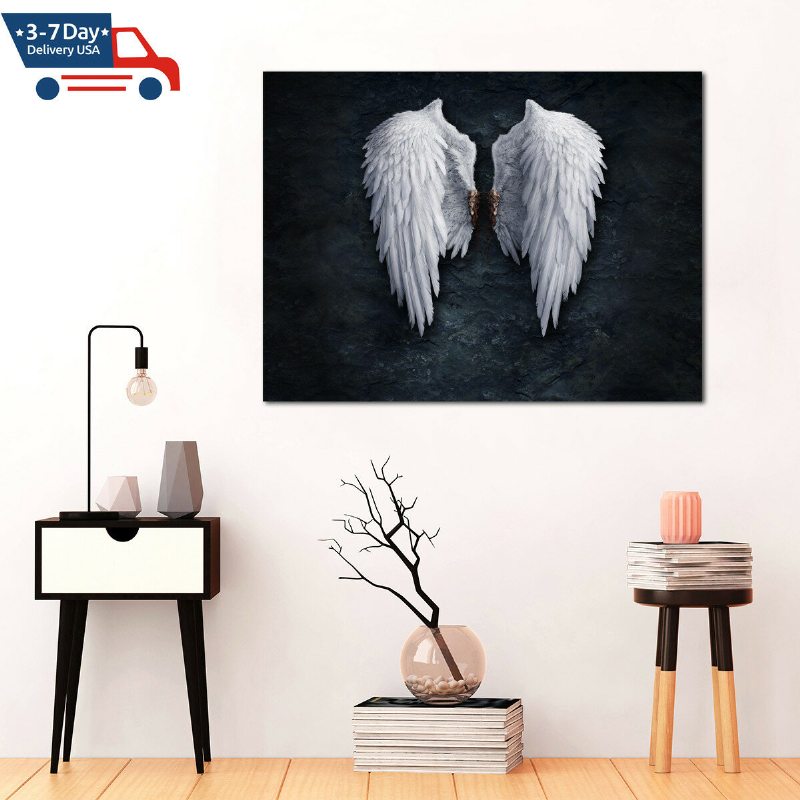 Nezarámované Anjelské Krídla Móda Abstraktná Maľba Na Stenu Obývacia Izba Spálňa Umelecké Diela