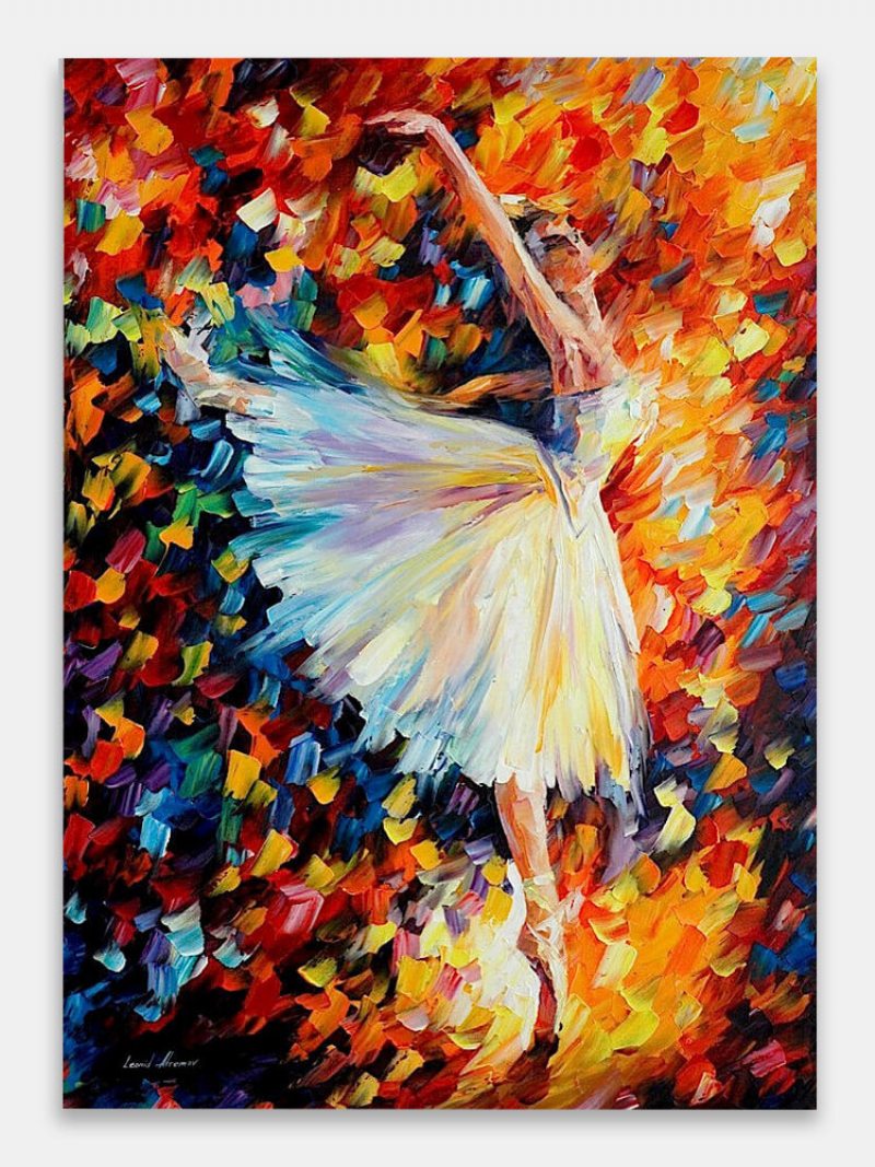 Obraz Na Plátne So Vzorom Tancujúceho Dievčaťa Nezarámovaný Na Stenu Umelecké Plátno Do Obývacej Izby
