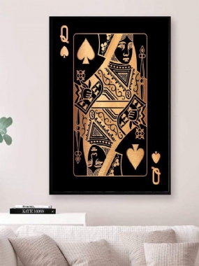 Poker Q Pattern Obraz Na Plátne Nezarámované Nástenné Umelecké Plátno Obývacia Izba Home Decor