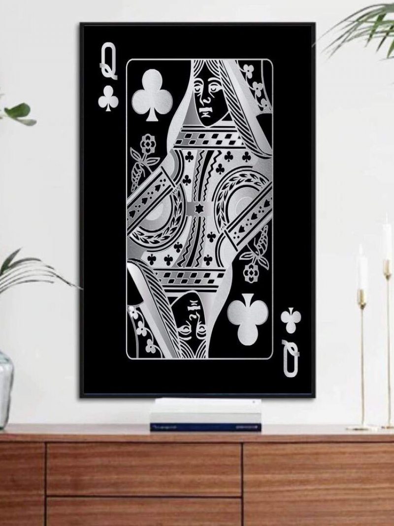 Poker Q Pattern Obraz Na Plátne Nezarámované Nástenné Umelecké Plátno Obývacia Izba Home Decor