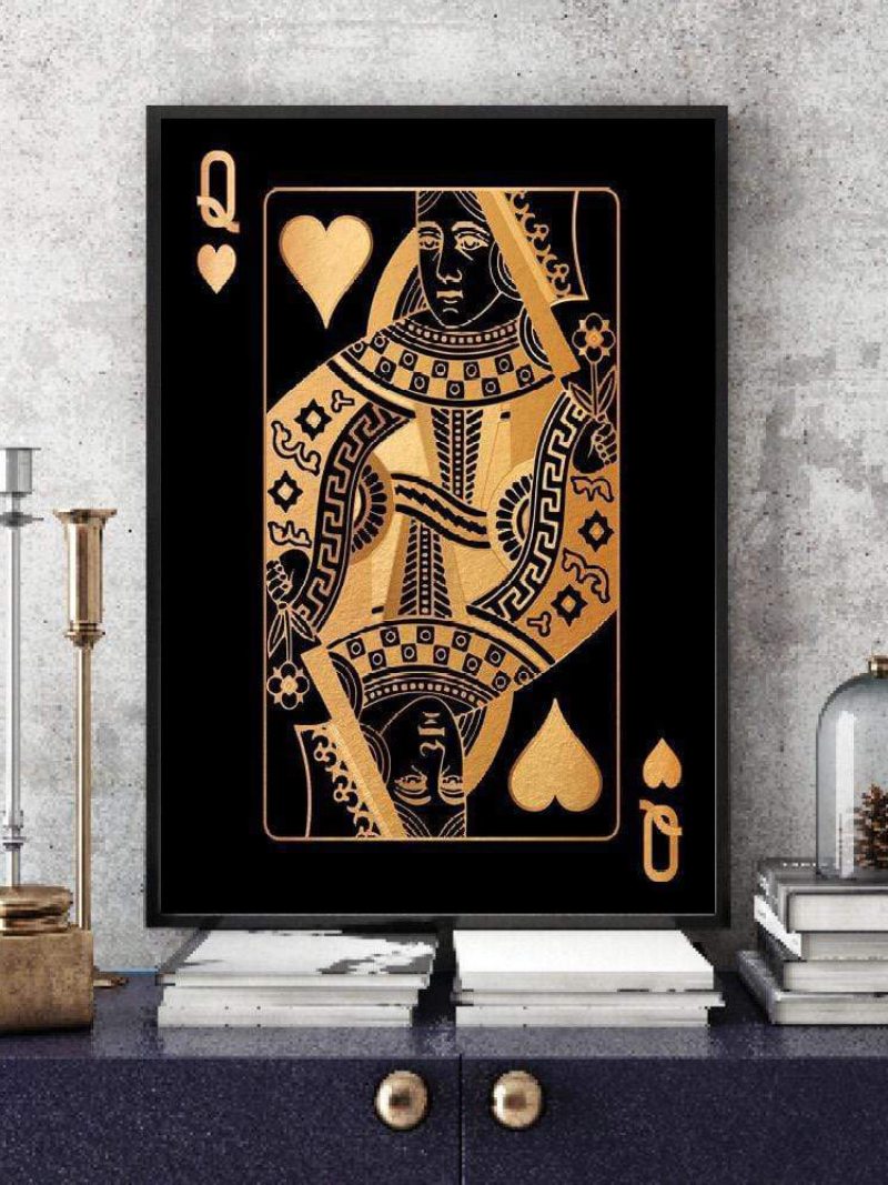 Poker Q Pattern Obraz Na Plátne Nezarámované Nástenné Umelecké Plátno Obývacia Izba Home Decor