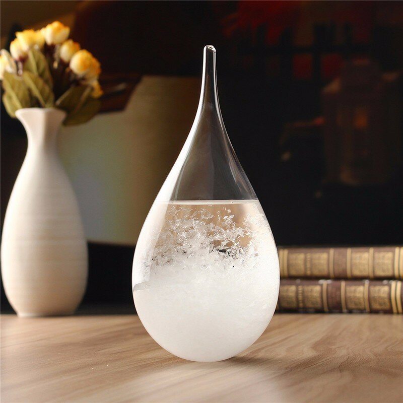 Predpoveď Počasia Crystal Drops Tvar Vody Storm Glass Home Dekor Vianočný Darček