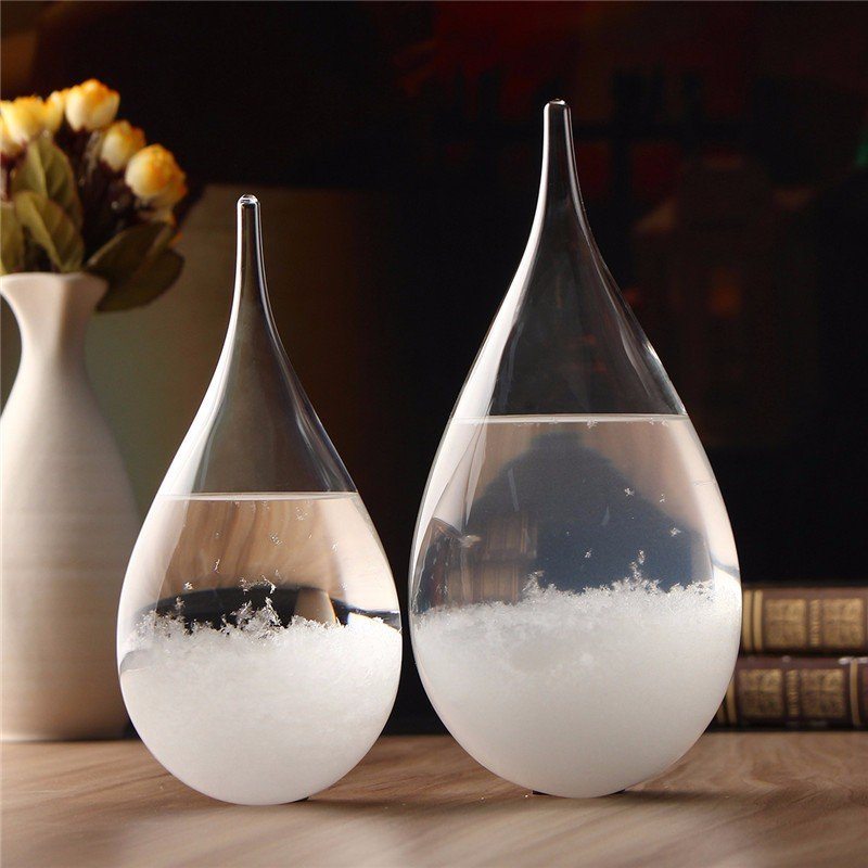 Predpoveď Počasia Crystal Drops Tvar Vody Storm Glass Home Dekor Vianočný Darček