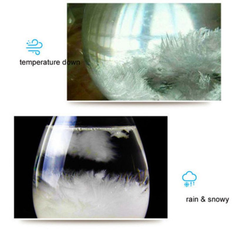 Predpoveď Počasia Crystal Storm Glass Creative Home Dekor Vianočný Darček Diamond Shape