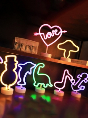 Rainbow Led Neon Night Light Sign Holiday Xmas Party Svadobné Dekorácie Detská Izba Home Decor