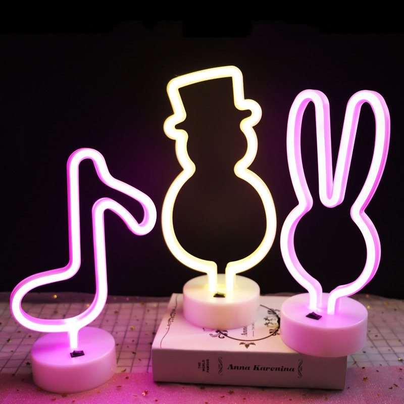 Rainbow Led Neon Night Light Sign Holiday Xmas Party Svadobné Dekorácie Detská Izba Home Decor