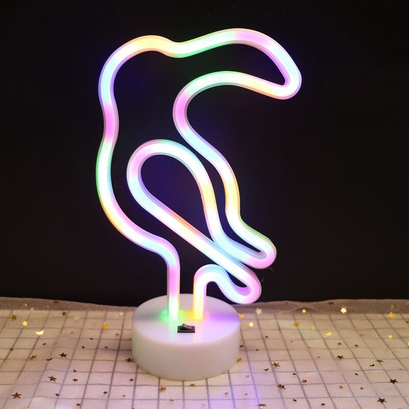 Rainbow Led Neon Night Light Sign Holiday Xmas Party Svadobné Dekorácie Detská Izba Home Decor